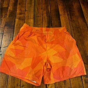 Lululemon Orange Men's Shorts